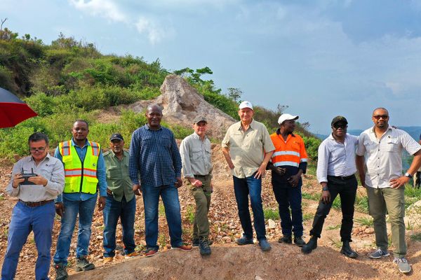 The team on top of the 3.3M oz Adumbi resource